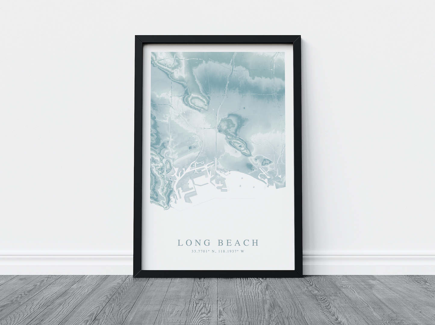 Long Beach CA Map Print