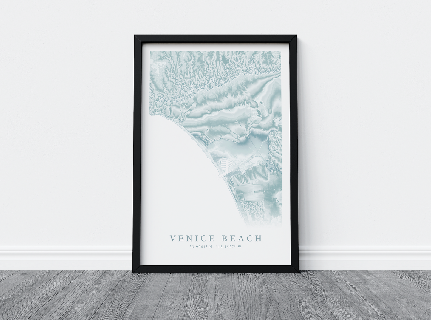 Venice Beach Map Print