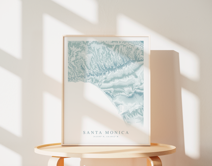 Santa Monica Map Print