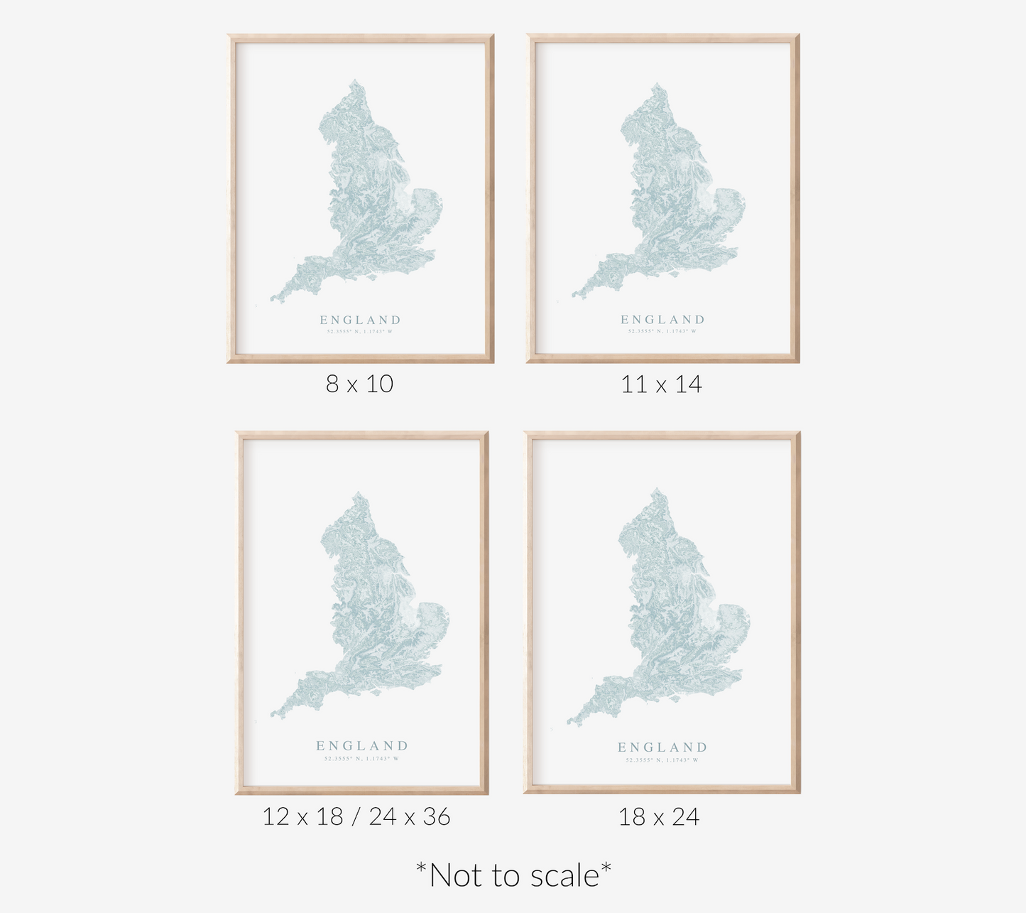 England Map Print