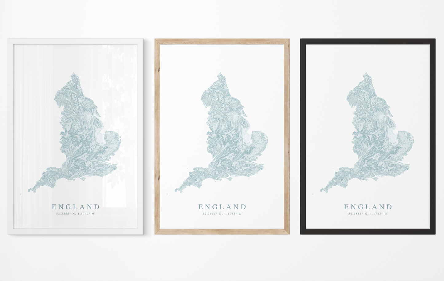 England Map Print