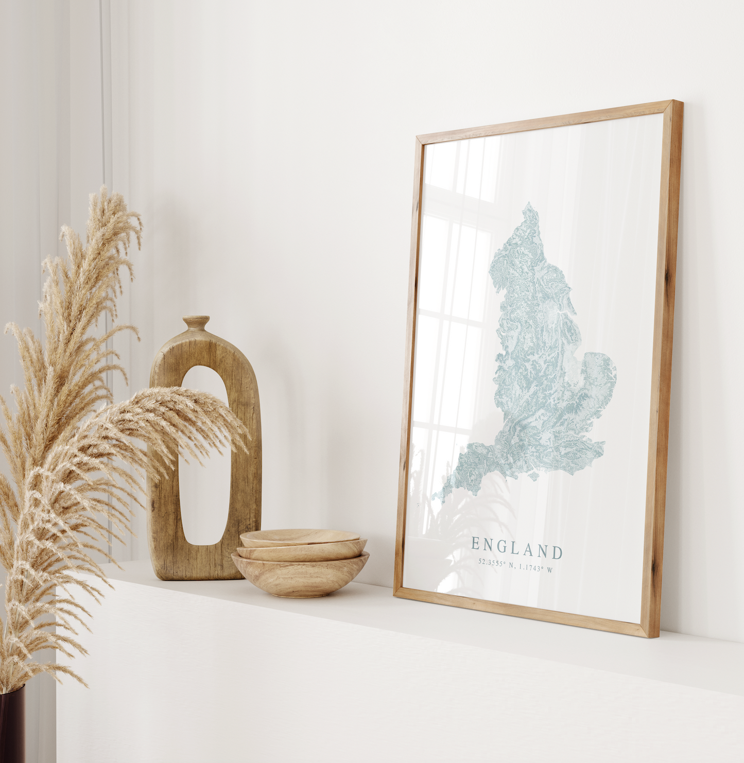 England Map Print