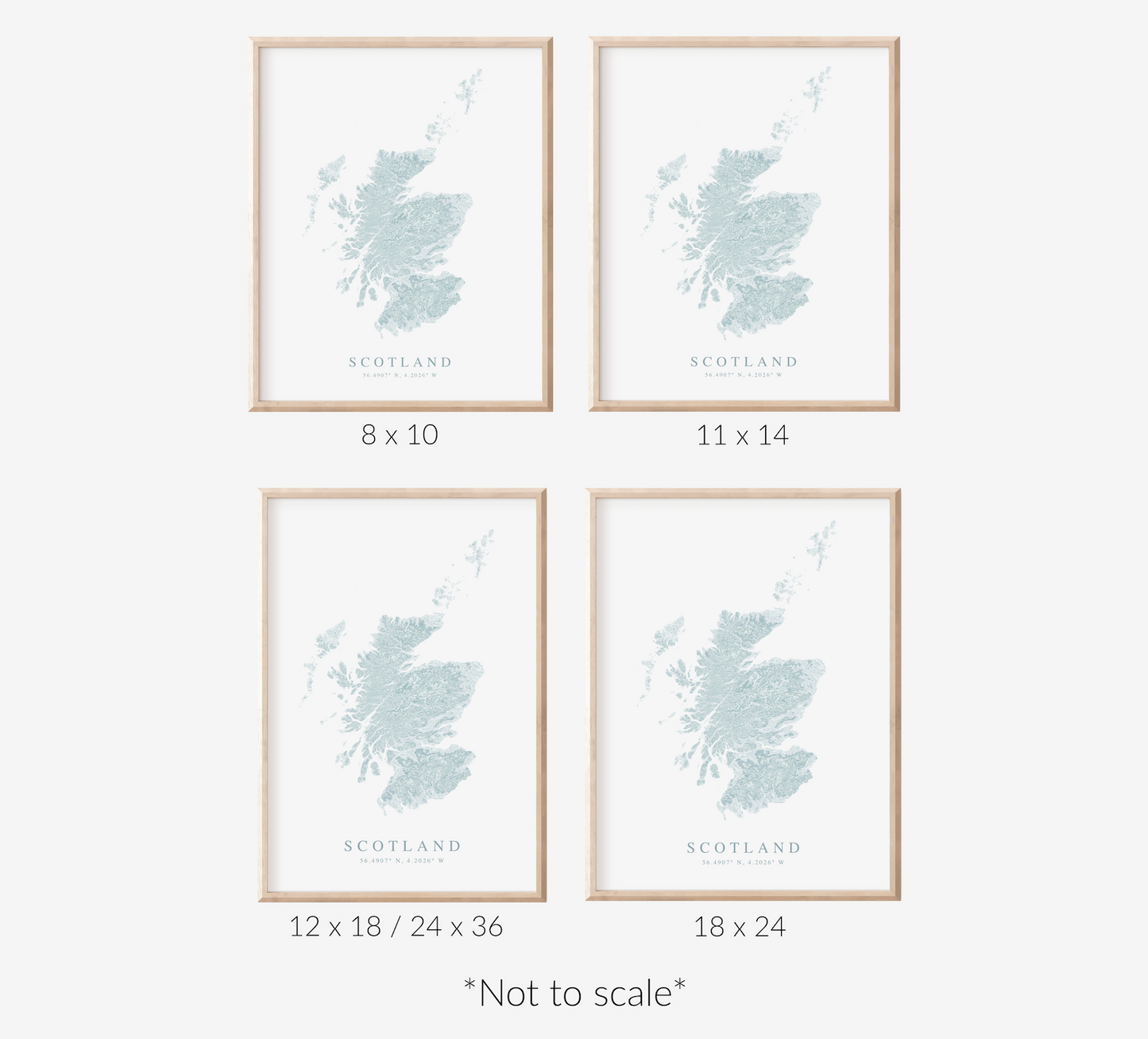 Scotland Map Print