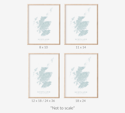 Scotland Map Print