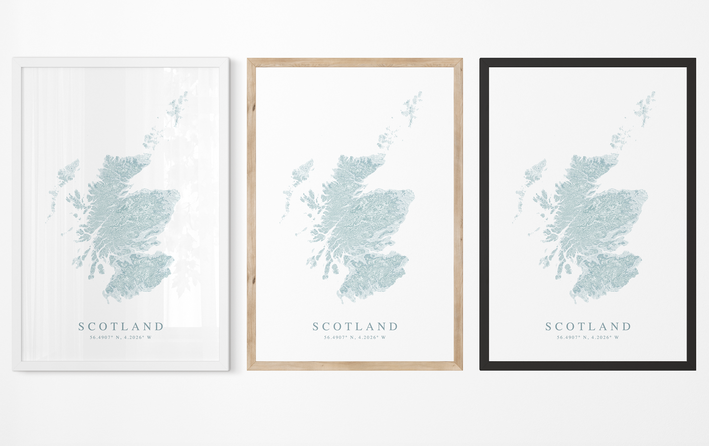 Scotland Map Print