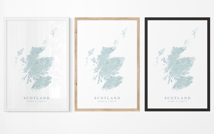 Scotland Map Print