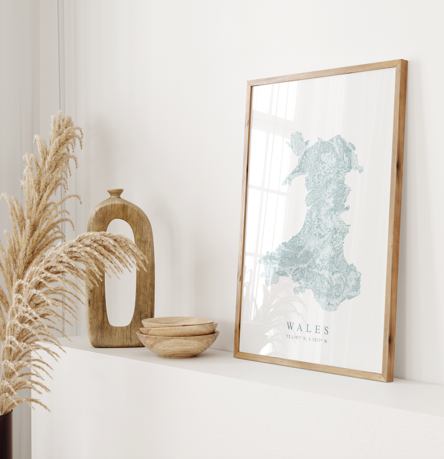 Wales Map Print