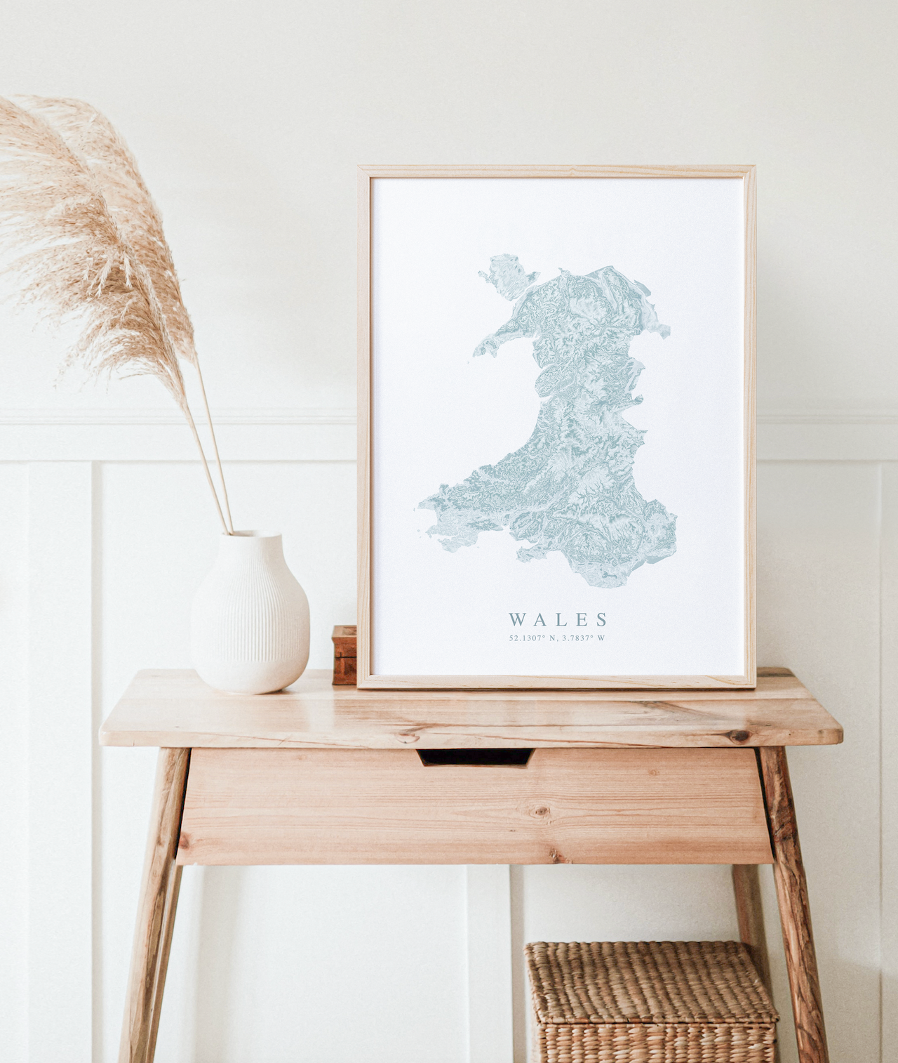 Wales Map Print