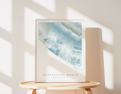 Huntington Beach Map Print