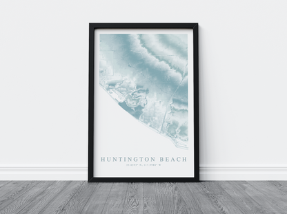 Huntington Beach Map Print