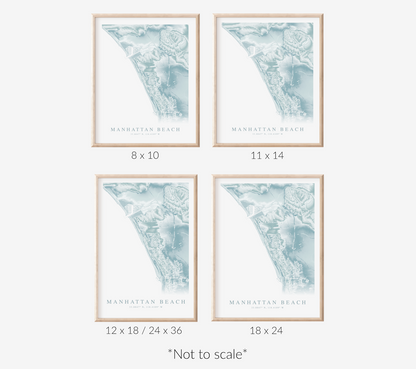 Manhattan Beach Map Print