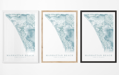 Manhattan Beach Map Print