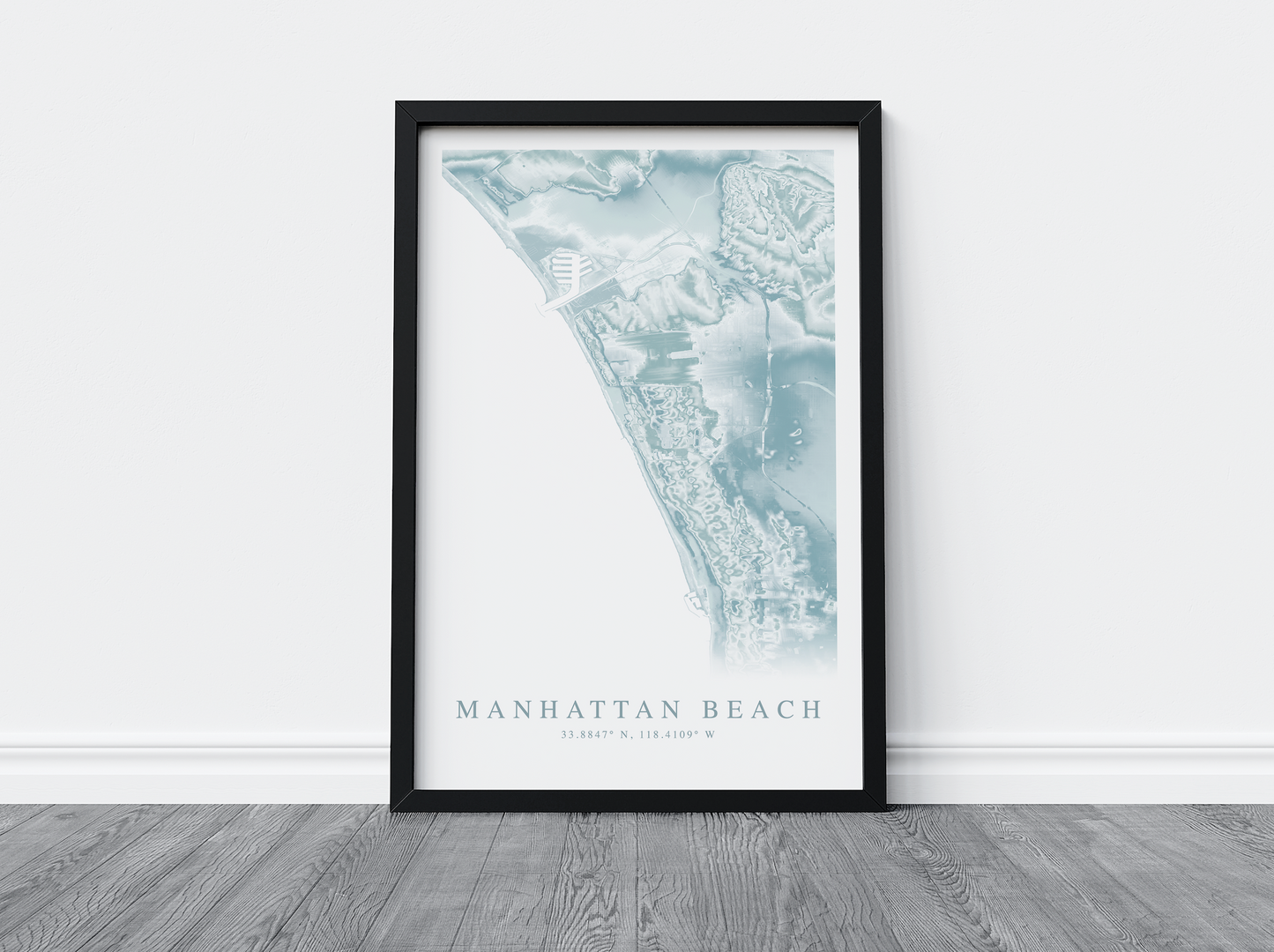 Manhattan Beach Map Print