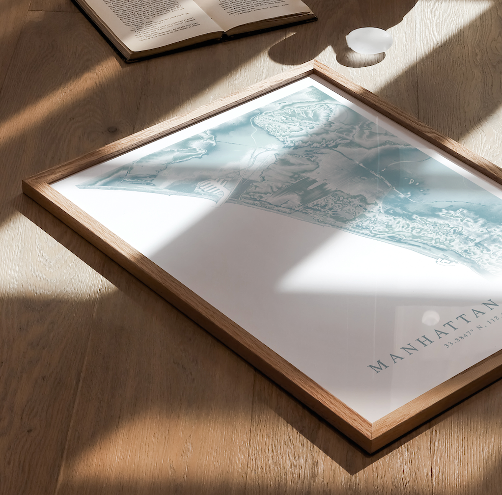 Manhattan Beach Map Print