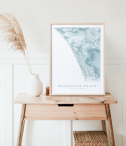 Manhattan Beach Map Print