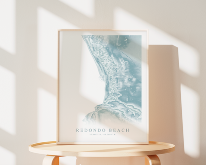 Redondo Beach Map Print