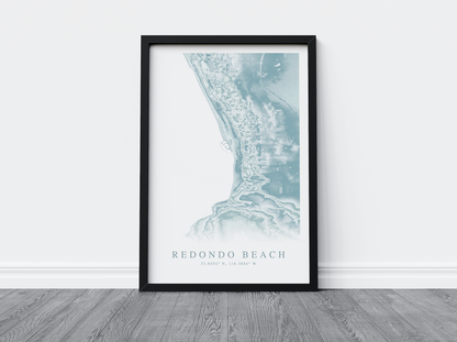 Redondo Beach Map Print