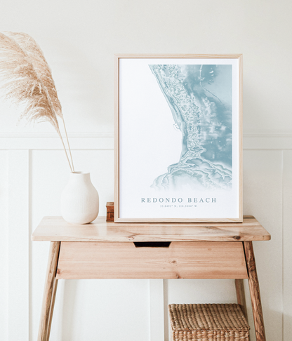 Redondo Beach Map Print