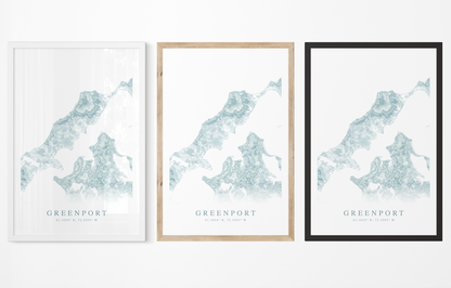 Greenport Map Print