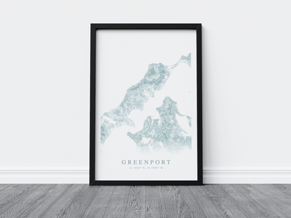 Greenport Map Print