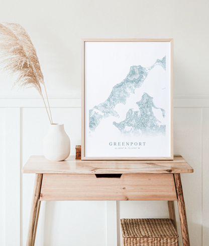 Greenport Map Print