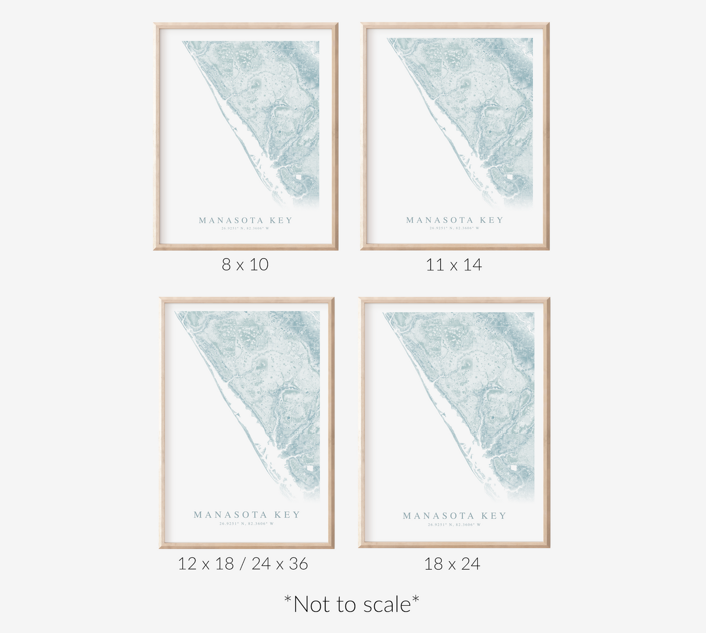 Manasota Key Map Print