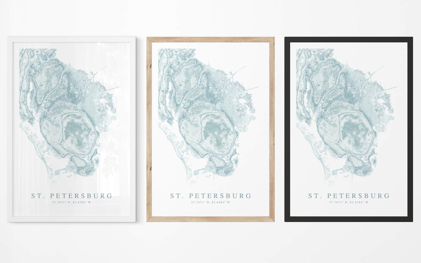 St. Petersburg Map Print