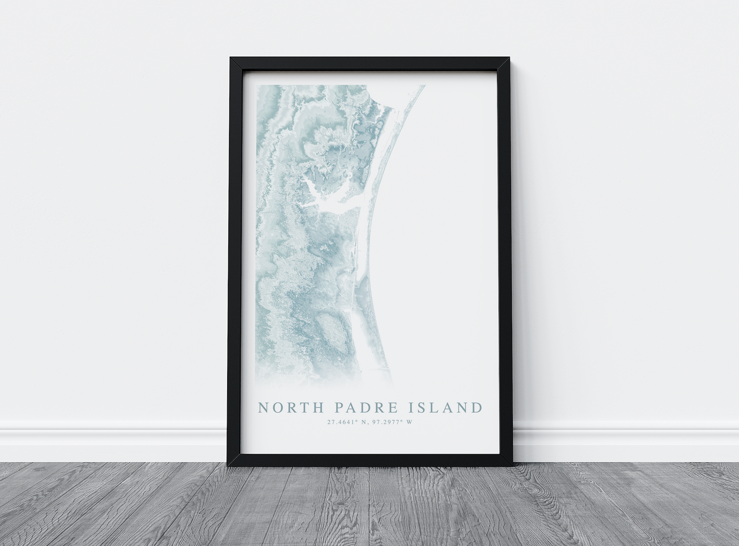 North Padre Island Map Print