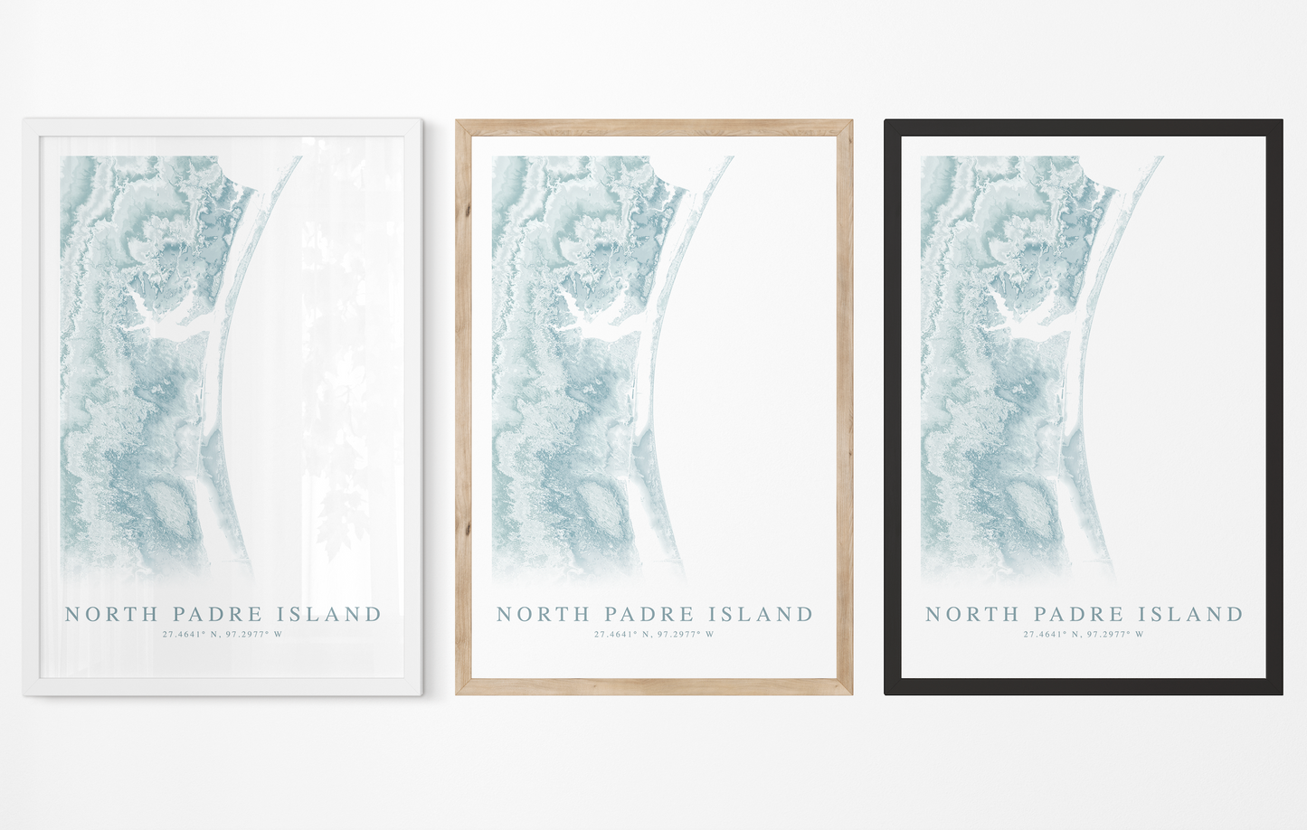 North Padre Island Map Print