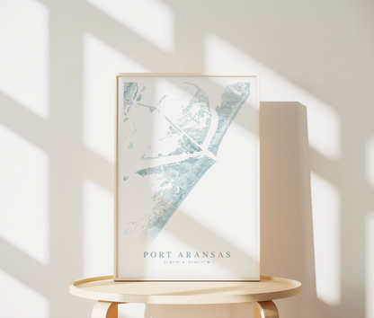 Port Aransas Map Print