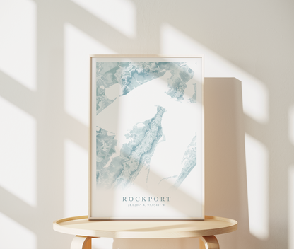 Rockport TX Map Print