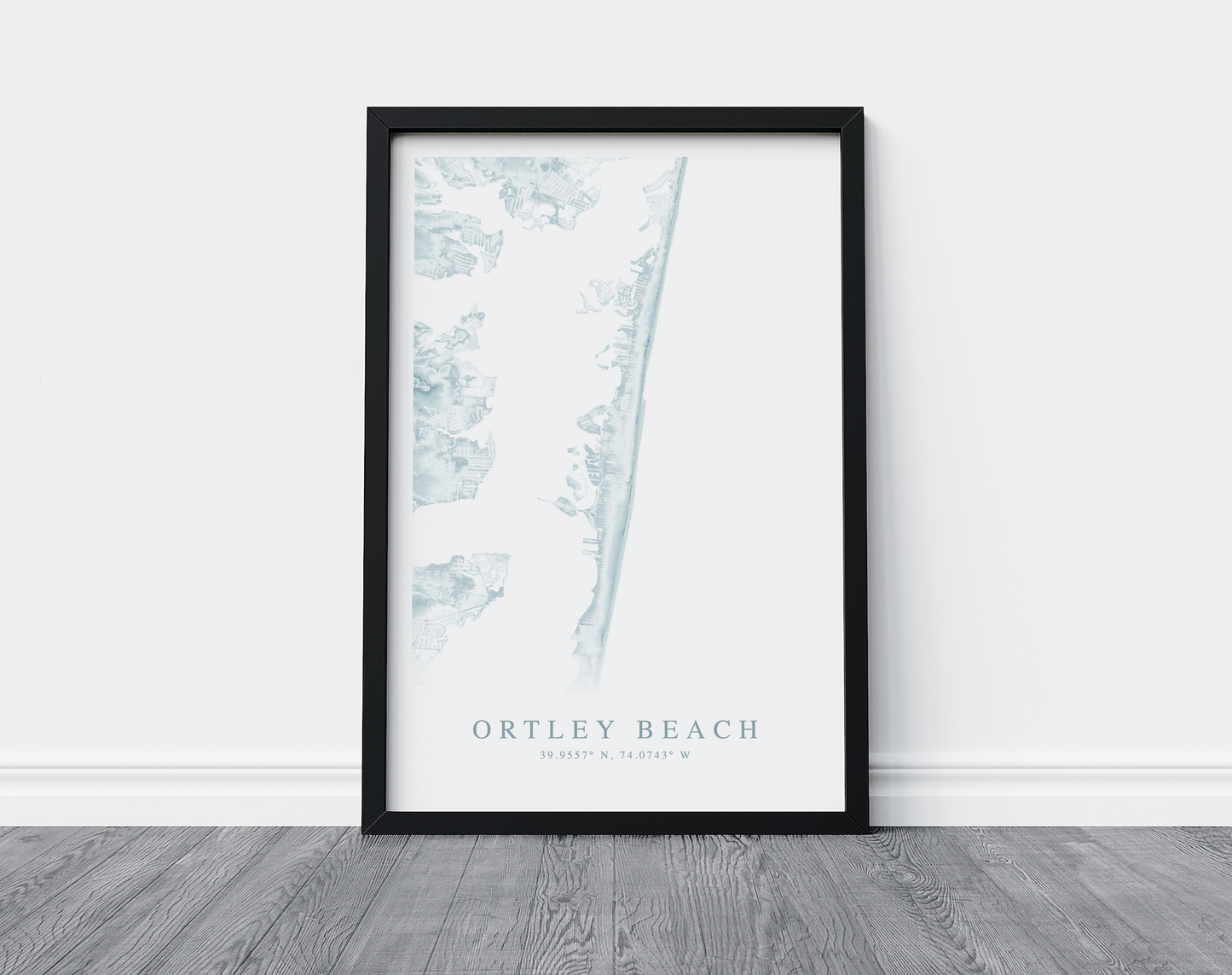 Ortley Beach Map Print