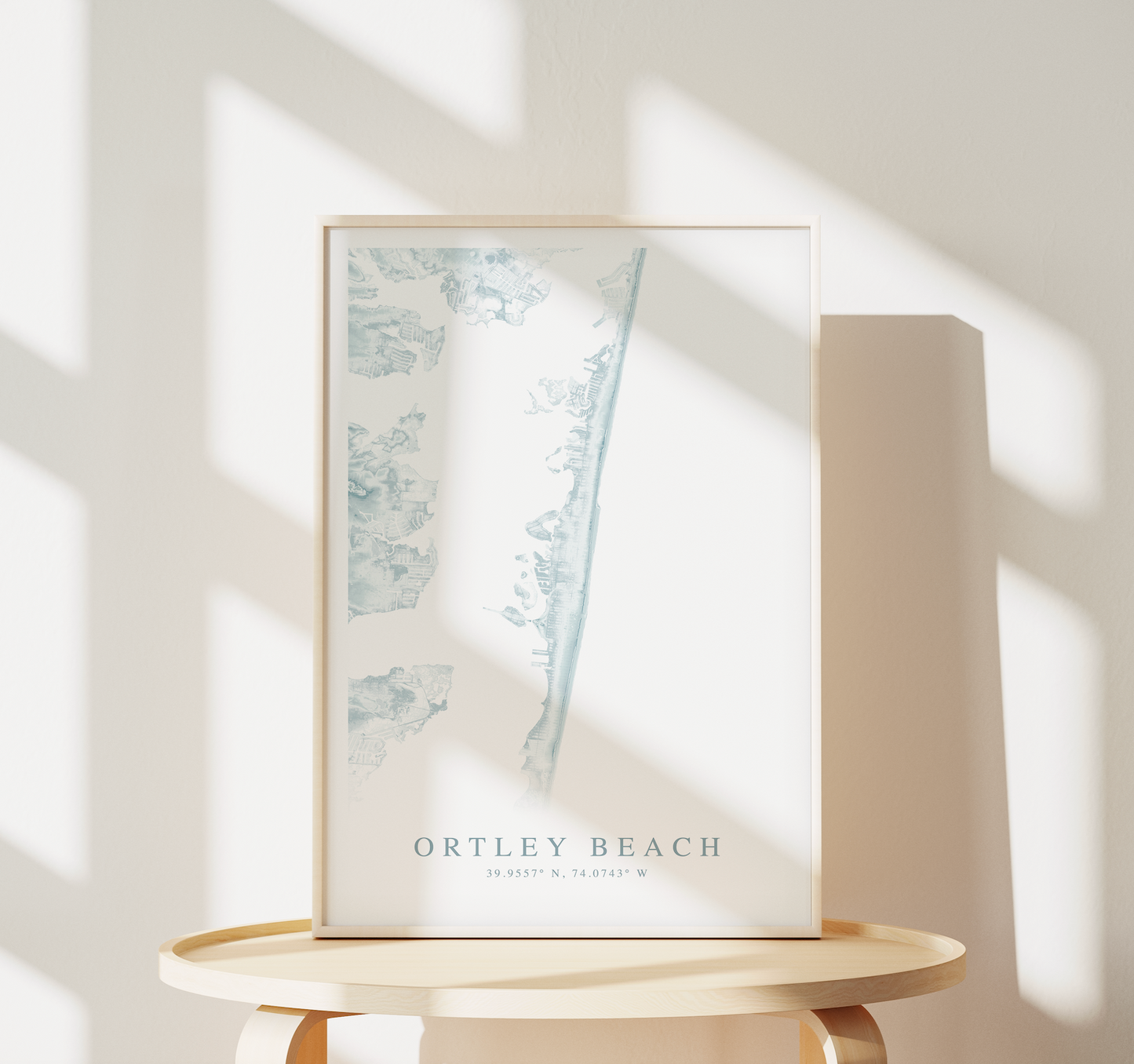 Ortley Beach Map Print