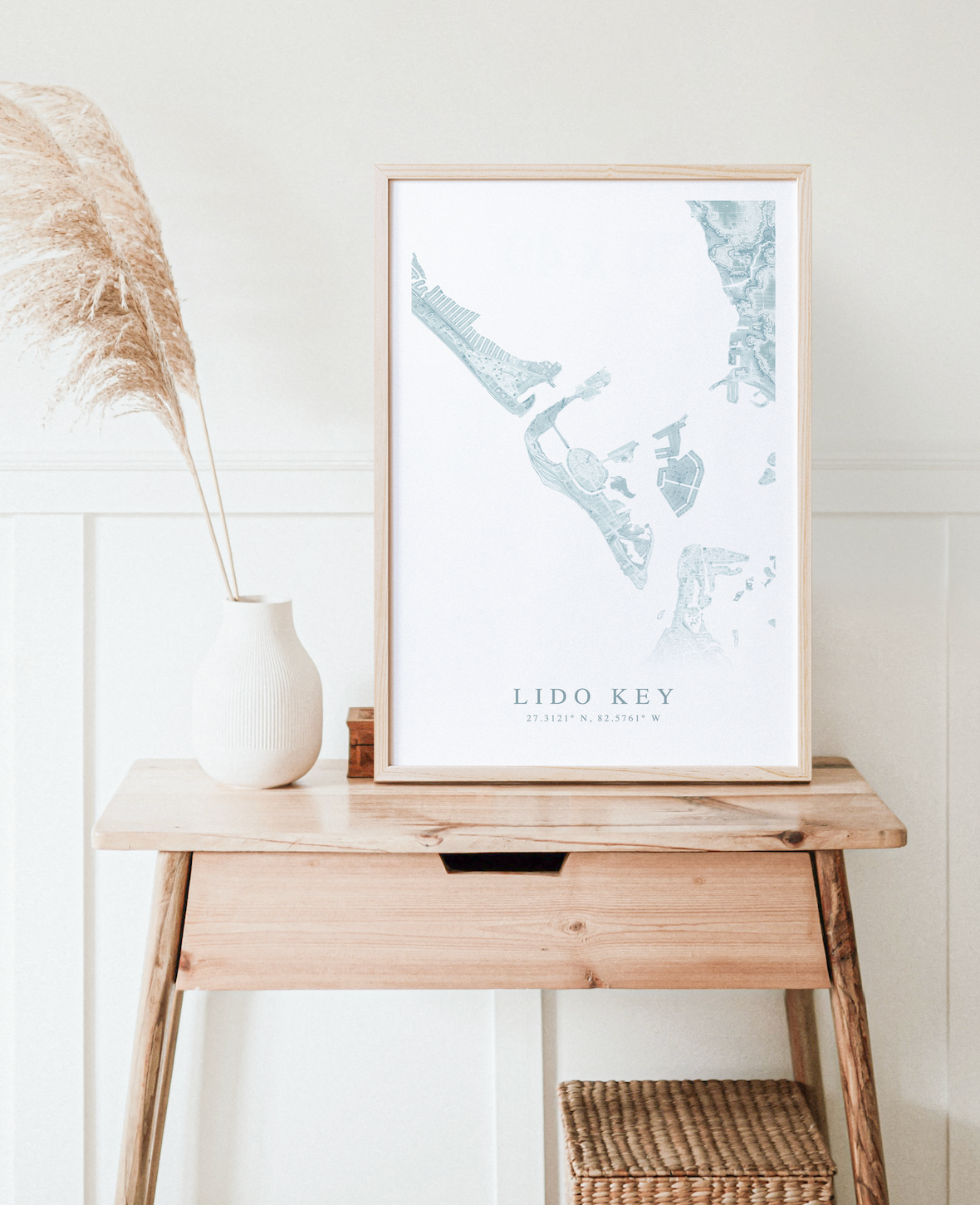 Lido Key Map Print