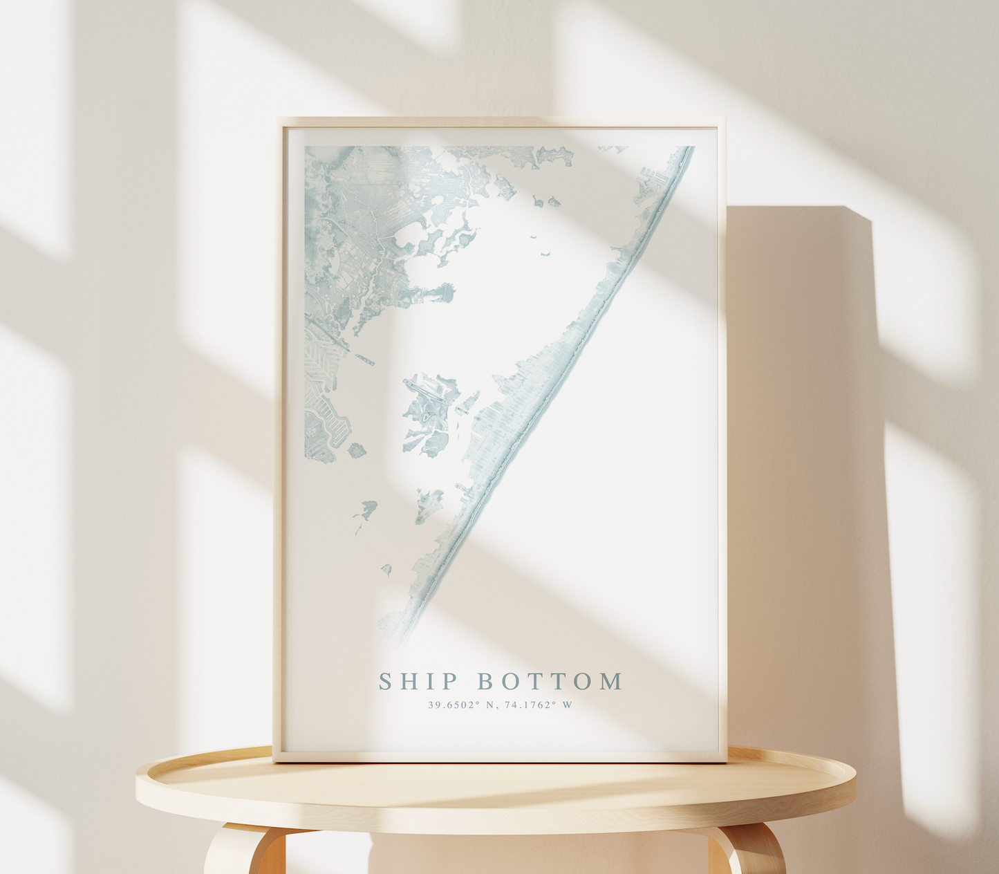 Ship Bottom Map Print