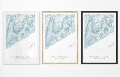 Carrabelle Map Print