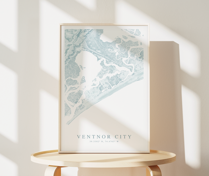 Ventnor City Map Print