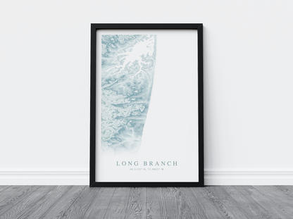 Long Branch Map Print