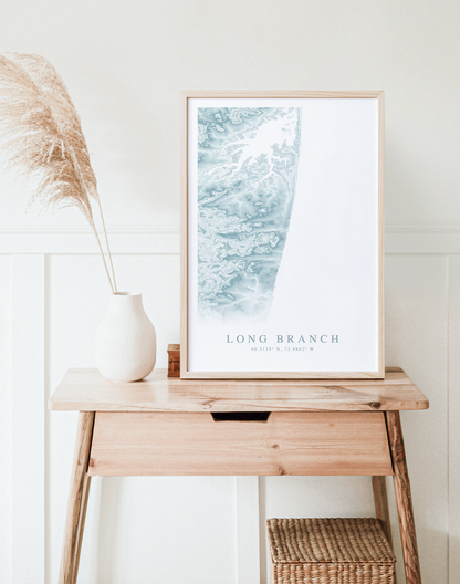 Long Branch Map Print