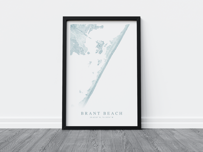 Brant Beach Map Print