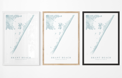 Brant Beach Map Print