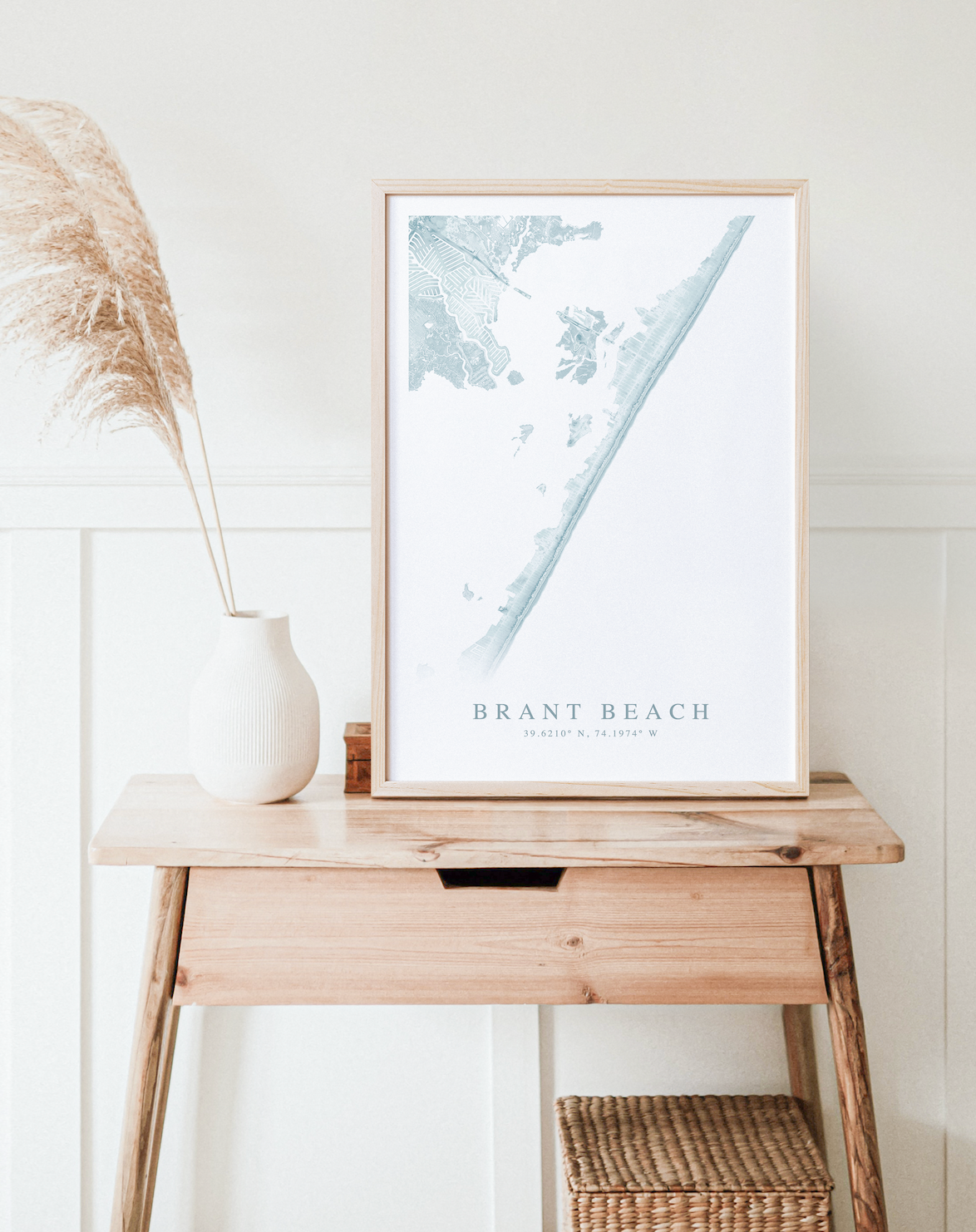 Brant Beach Map Print