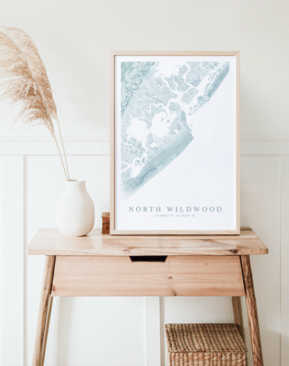 North Wildwood Map Print