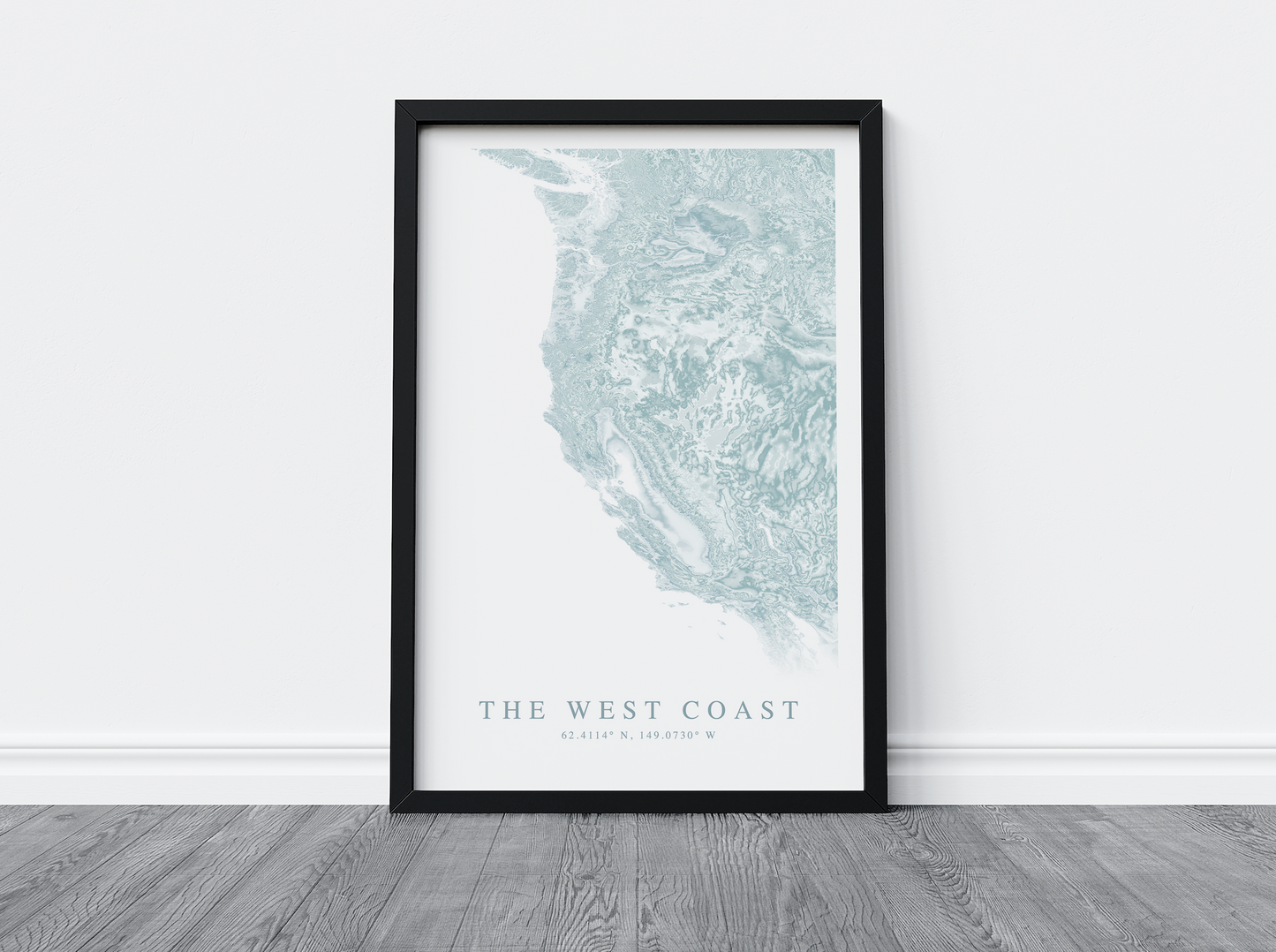 West Coast (USA) Map Print