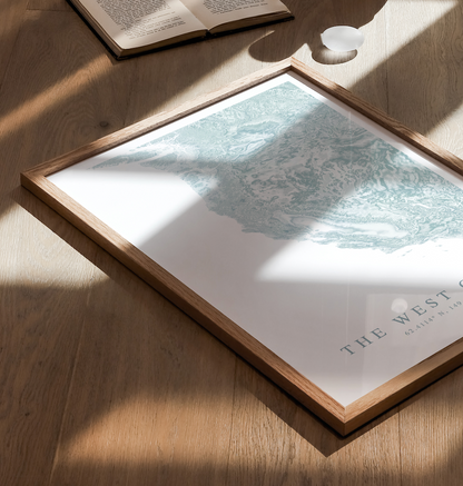 West Coast (USA) Map Print