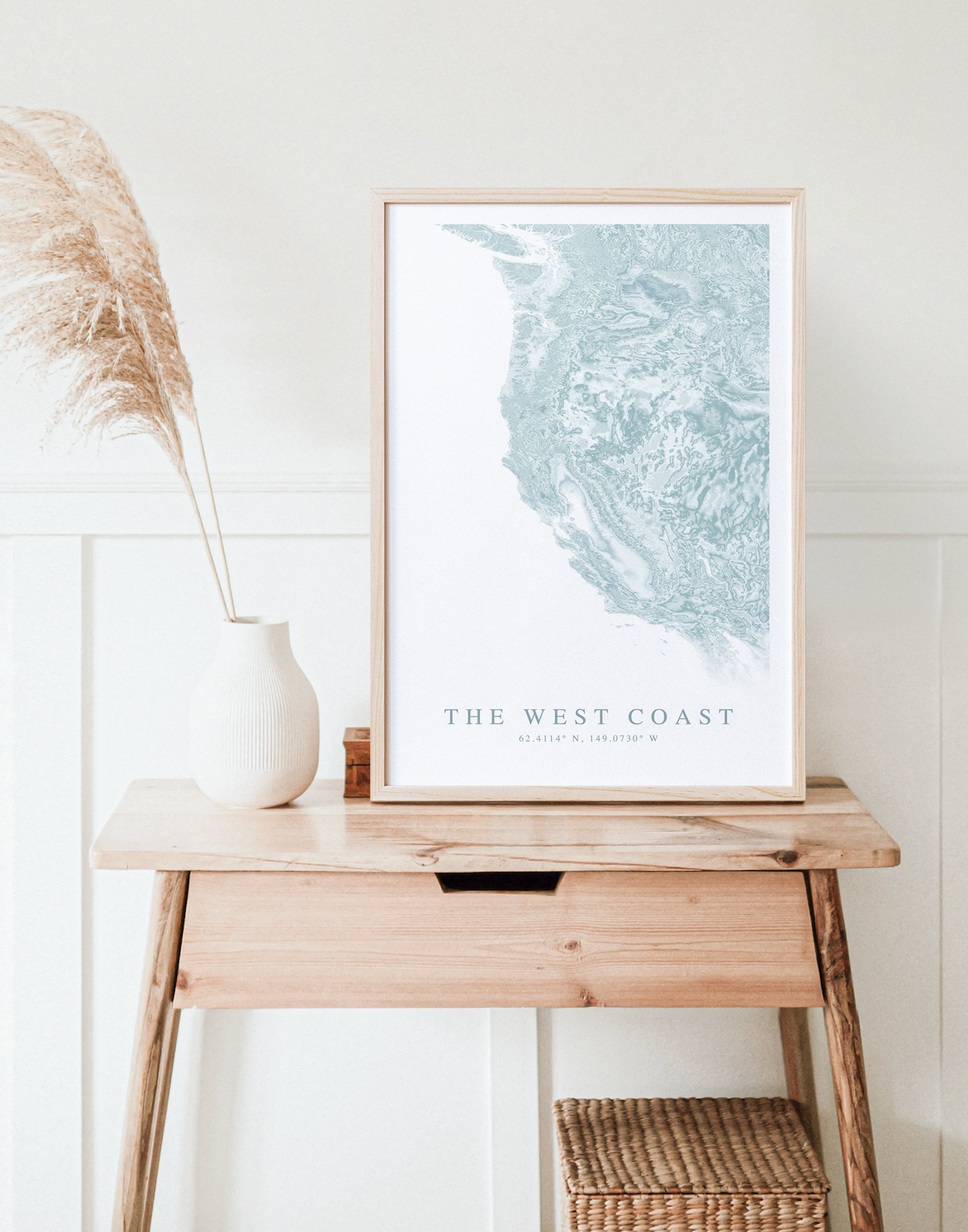 West Coast (USA) Map Print