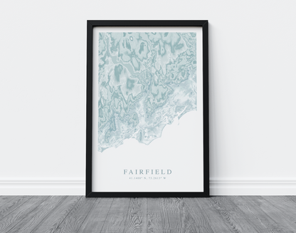 Fairfield Map Print