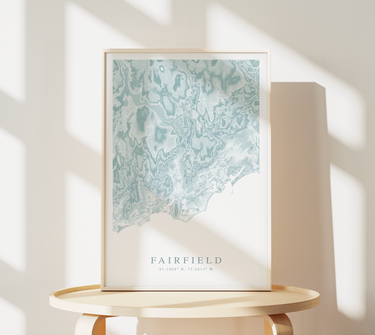 Fairfield Map Print