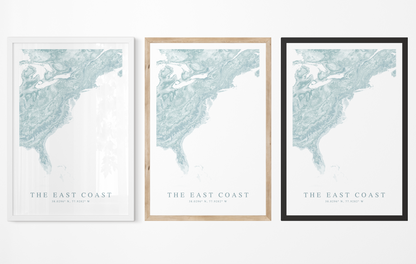 East Coast (USA) Map Print