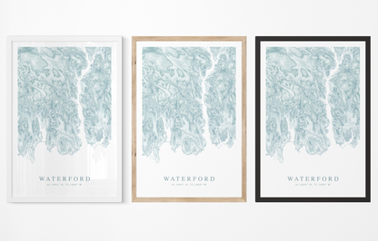 Waterford CT Map Print